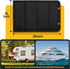 RV Door Window Shade, Foldable Hook and Loop Fastener RV Blackout Window Cover, UV Rays Protection Camper Trailer Door Window Cover, Waterproof Th...