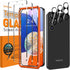 3 Pack Screen Protector for Samsung Galaxy A14 5G + 3 Pack Camera Lens Protector, Ultra HD Tempered Glass, 9H Hardness, Anti Scratch, Easy Install...