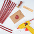 10 Pieces Sealing Wax Glue Sticks, 8 Inch Long Mini Hot Glue Gun Sticks for Envelopes, Wedding Invitations, Cards, DIY Art Craft (7mm Diameter, Re...