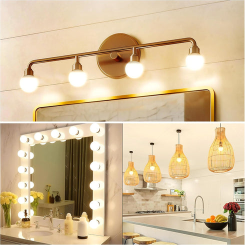 Vanity Light Bulbs for Bathroom, G25 LED Globe Light Bulb 100 Watt Equivalent, 3000K Warm White LED Bulbs E26 Medium Base for Mirror Makeup Chande...