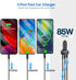 3Port Fast Car Charger,WORDIMA 85W USB C Car Charger,Cigarette Lighter Adapter,Compatible with iPhone 15 14 13 12 Pro Max iPad Pro,Google Pixel,On...