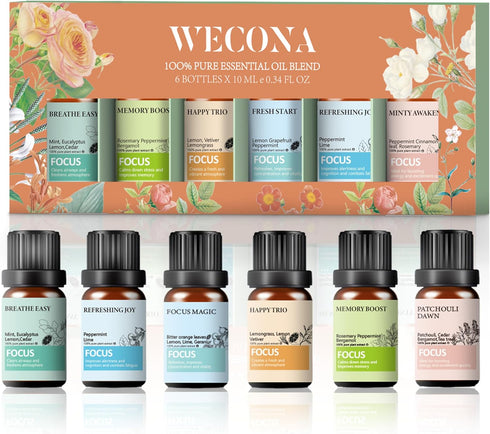 Essential Oil Set - Essential Oil Blends with Bonus Bottle Opener - Energizing and Relaxing Scents - Essential Oils for Diffusers Aromatherapy and...