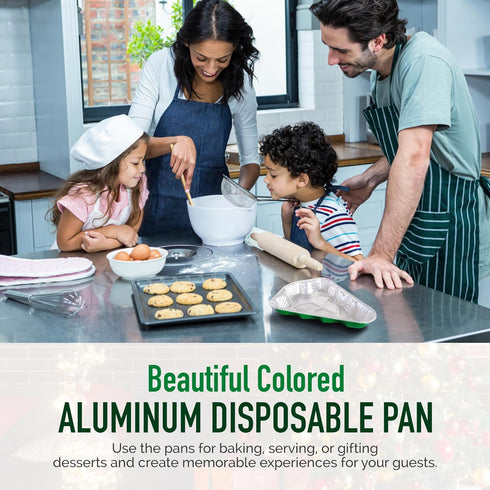 Handi-Foil Disposable Aluminum Christmas Tree Cake Pan- 10 pack...