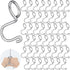 Sosation 45 Pcs Clothes Hanger Connector Hooks Metal Hanger Extender Hooks Mini Cascading Hanger Hook Metal Outfit Hanger Extender Clips for Velve...