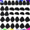 Dansib 32 Pcs Face Paint Sponges Face Painting Sponges High Density Face Painting Supplies for Kids Adults Makeup Body Art Works, Tears, Droplets,...