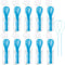 700 Count Floss Threader for Bridges, Dental Floss Threaders Blue Floss Threader for Bridges and Implants, 10 packs of 70...