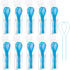 700 Count Floss Threader for Bridges, Dental Floss Threaders Blue Floss Threader for Bridges and Implants, 10 packs of 70...