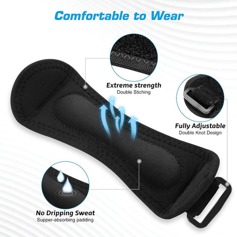 Patella Tendon Knee Strap 2 Pack, Knee Pain Relief Support Brace | Stabilization for Hiking, Soccer, Basketball, Running, Jumpers Knee, Tennis, Te...