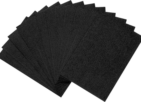 12 Pcs Black Felt Fabric for Crafts, 8 x 12 inch Black Felt Sheets 1 mm Thick, Acrylic Sheets Art and Craft Material, Soft Felt Sheets for Crafts,...