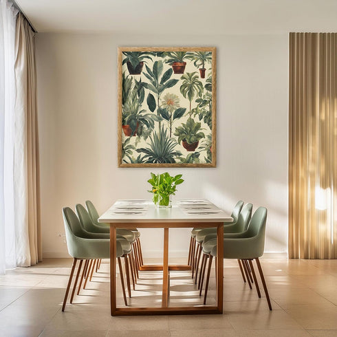 Posterizer 1 pcs-plants and pots-minimalist cute poster 1-Floral & Botanical Art-GIft for Men Women Teens-Living Room Bedroom Decor- unframed wall...