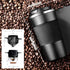 Portable Pour Over Coffee Travel Mug with Reusable Filter, 13oz Stainless Steel Vacuum Thermal Cup, Drip Coffee Tea Cup Maker Set for Camping Trip...