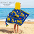 Kids Beach Towel With Hood - Excavators Vehicles Engineering Theme for Boys Girls, Microfiber Soft Bath Poncho Bathrobe Wrap Robe for Swim Pool - ...