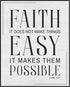 Posterizer 1 pcs-Faith It Does Not Make Things Easy Luke 1: 37 Bible verse-Religious Posters-Quotes and Poems-Gifts for Christians- UNFRAMED Wall ...