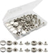12 Sets Heavy Duty Leather Snap Fasteners Kit, 15mm Metal Snap Buttons Kit Press Studs Leather Rivets and Snaps for Clothing, Leather, Jeans, Jack...