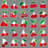 50pcs Cherry Stickers Vinyl Red Fruits Stickers for Water Bottle Laptop Skateboard Phone Computer Bike Cars Guitar Luggage Suitcase,Cute Waterproo...