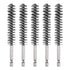 5Pcs Bore Brush Stainless Steel 15mm Dia Cleaning Twisted Wire Brush Tube Pipe Cleaner with Handle 1/4 Inch Hex Shank for Tubes, Ports, Bearings...