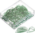 YOKIVE 100 Pcs Paper Clips, Drop-Shaped | Keep Desk Neat, Great for Art, Home, Daily Use (Green, 1-Inch)...