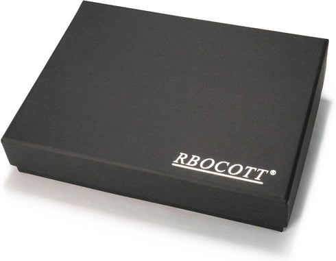 RBOCOTT Solid Color Tie and Bow Tie Pocket Square with Cufflinks and Tie Clip Sets for Men...
