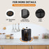 Rotating Paper Cup Dispenser, Cup Holder with 4 Compartments, Disposable Coffee Cup Dispenser Removable, Plastic Cup Storage & Lid Holder for Coun...
