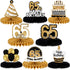 LINGTEER Happy 65th Birthday Table Honeycomb Centerpieces Cheers to 65th Birthday 65 Years Old Party Table Decorations Gift Sign....