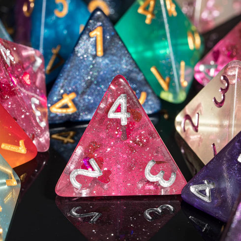 10 Pack of D4 Dice Random Color D4 Polyhedral Dice 4 Sided D&D Dice for DND RPG MTG Table Games Dungeons and Dragons Dice...