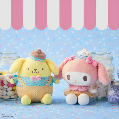 GUND Sanrio Hello Kitty and Friends Pompompurin Ice Cream Plush, Stuffed Animal for Ages 1 and Up, Yellow, 6”...