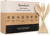 Bamboo Cutlery Set - 100 Biodegradable Utensils (50 Forks, 25 Spoons, 25 Knives) | Reusable or Disposable Bamboo Flatware | Compostable Eco-Friend...