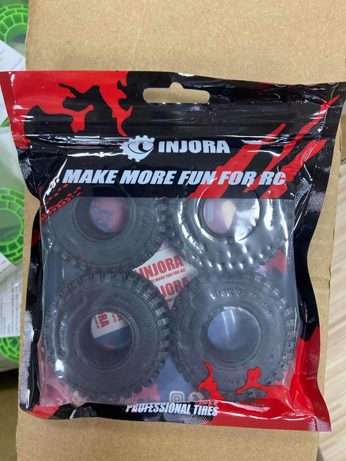 INJORA 1.0 Tires-S3 All Terrain Crawler Tires for TRX4M SCX24 AX24 FCX24 Upgrade Parts,58 * 20mm,T1008...