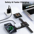 3 in 1 Magnetic Wireless Charger for iPhone, Foldable Charging Station Mag-Safe Travel Charging Pad for Multiple Devices iPhone 15 14 13 12 Series...