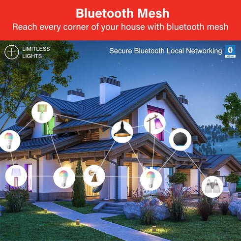Sengled Smart Light Bulbs, Color Changing Alexa/Bluetooth Mesh, Dimmable LED Bulb A19 E26 Multicolor, High CRI, High Brightness, 8.7W 800LM, 1Pack...