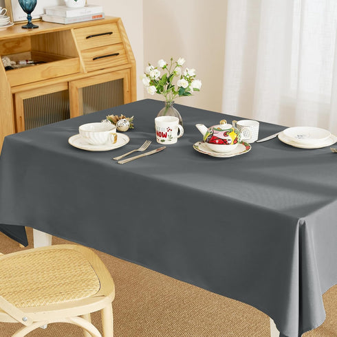 RYB HOME Waterproof Table Cloth for 6 ft Rectangle Tablecloth Scratch Resistant, Wrinkle Free Spillproof Washable Outdoor Indoor Table Cover Dinin...