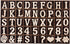 270 Pieces 1 Inch Wood Alphabet Letters Wooden Numbers Mini Blank Symbols Unfinished Heart Star Paw with Rustic Storage Tray for Home Decor Spelli...