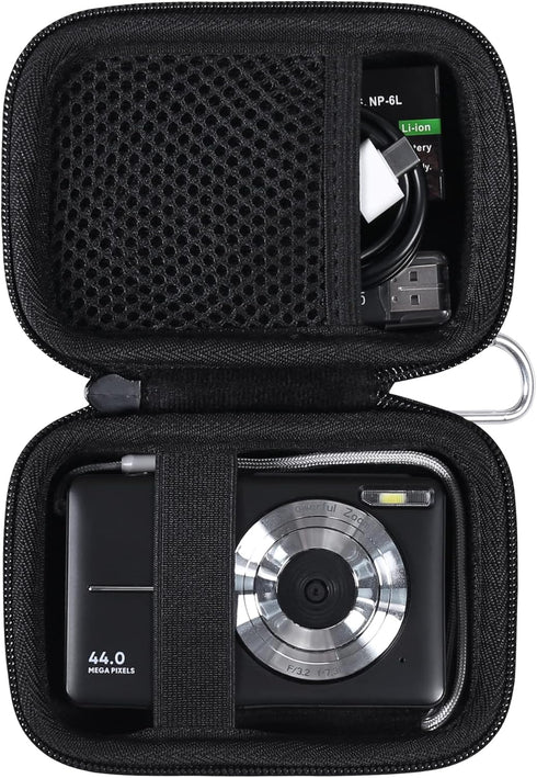 co2CREA Hard Case Compatible with Digital Camera, VAHOIALD/IWEUKJLO/CAMKORY/BEVLXNIV/PRISIA/Sevenat Kids Video Camera, Black...