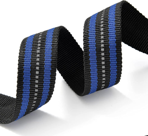 Mile High Life Reflective Dog Collar | Nylon Pet Collars wiith Buckle | Light Weight Puppy Collars | Blue Dog Collars for Medium Dogs (Blue, M)...