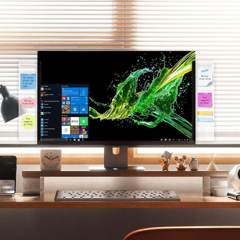Monitor Memo Board - Multifunction Computer Monitor Memo Board Transparent Monitor Side Panel Creative Desktop Memo Board Easy to Use Suitable for...