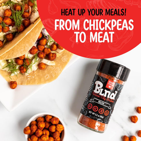 Kitchen Crafted - BLND Harissa Heat Spices and Seasonings, Moroccan BBQ Rubs and Spices for Smoking, Use As Steak Seasoning, Brisket Rub, Chicken ...