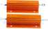 100 Watt 2 Ohm 5% Wirewound Resistor Electronic Aluminium Shell Resistors Gold (Pack of 2)...