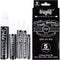 Loddie Doddie White Chalk Markers for Signs, Blackboard, Car Window, Glass - 5 Unique Tips - Ultra Fine, Fine, Medium, Broad & Jumbo Tips - Erasab...