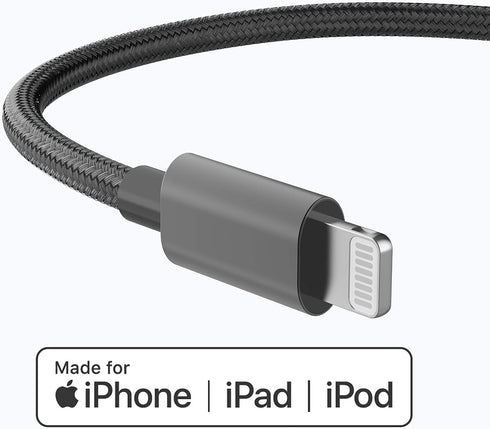 Apple MFi Certified USB C to Lightning Cable 4 FT Charger/Sync for iPhone X/XS/XR/XS Max / 8/8 Plus, (for Use with Type C Chargers) 4FT (Black)......