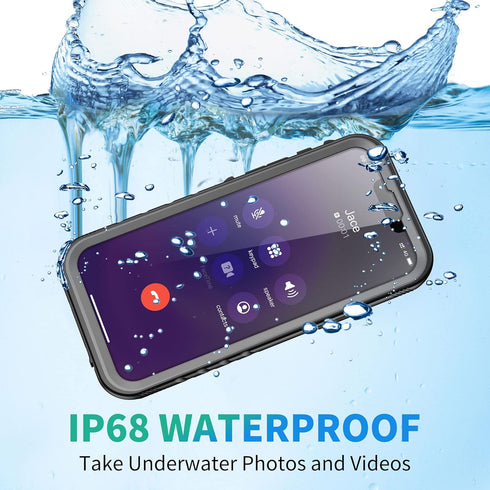 SPORTLINK Compatible with iPhone 13 Pro Waterproof Case - Built in Screen Protector Full Body Shockproof Dustproof IP68 Waterproof Case for iPhone...