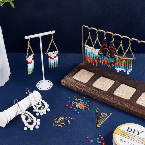 WEWAYSMILE 1Box/303pcs Women Tassel Earring Making Kit, Dangle Earrings Making Kit, DIY Drop Earring Making Kit, Jewelry Findings Beading Supplies...