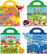 NIDEZON Sticker Activity Books Set for Toddlers, Reusable Sticker Book for Kids, Window Clings Educational Stickers Toy Birthday Gifts for Kids Ch...