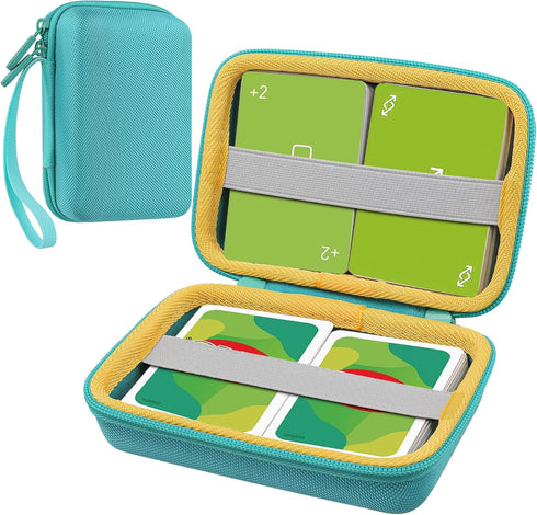 Aenllosi Storgae Card Case for UNO Card Game,Hard Case Capacity Max for 300 Cards(Case Only,Light Green)...