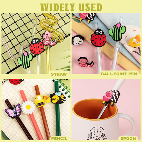 Pencil Clip Topper, 50 Pcs Different Pencil Topper Decoration, Cute Pencil Charms for Kids Students School Gifts Classroom Rewards...