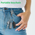 Portable Ear Plug Carrying Case, Urekt Waterproof Metal Earplug Case Keychain Container Holder?2 Pack?......