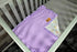 Dear Baby Gear Baby Blankets, Glitter Unicorn Pastel Rainbows, Lavender Minky, 32 Inches by 32 Inches...