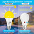 Dusk to Dawn Bug Light Bulbs Outdoor, 1900K Amber Yellow, 600 Lumen, LED 9.5W, A19 E26, 2-Pack, HQ-H017...