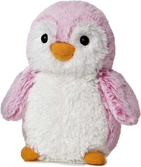Aurora® Playful PomPom Penguin™ Brights Stuffed Animal - Vibrant Companions - Endless Fun - Pink 6 Inches...