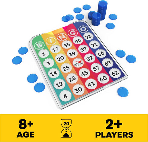 Pack & Go Bingo Game from Spin Master Games Outdoor Games Kids Games Yard Games Portable Rainbow Bingo Chips Games for Adults and Kids Ages 8 and ...