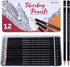 12 PCS Drawing Pencils – Professional Graphite Sketch Pencils (8B-2H) in a Robust Metal Case – Ideal for Drawing, Sketching, Shading for Artists &...